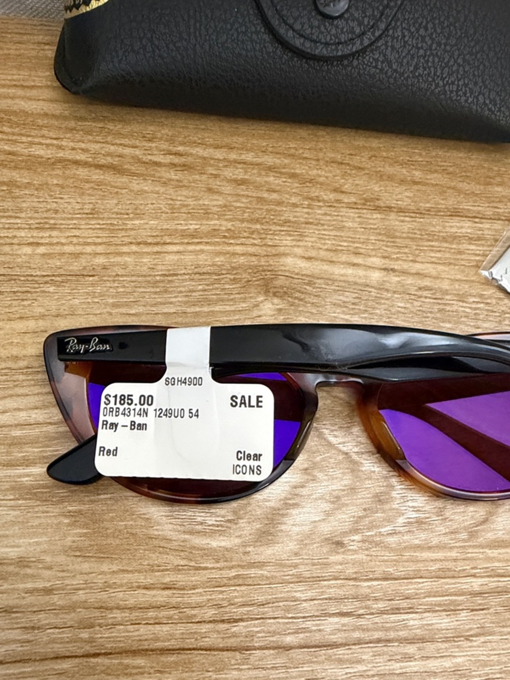 Ray-Ban Cat Sunglasses Nina ORB4314N 54/18  Tortoise Front with Temples - Picture 4 of 8